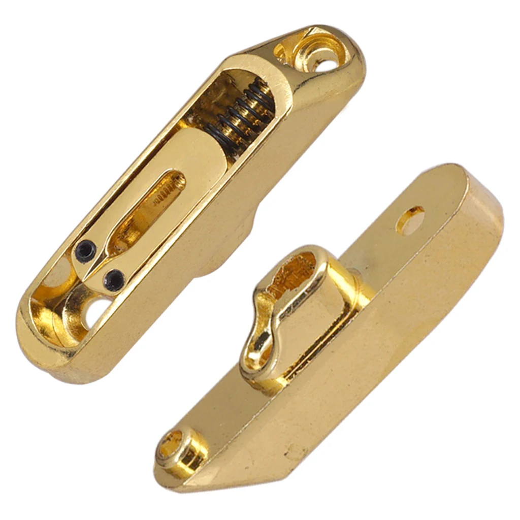 6Pcs Individual Bridge w/ Screws &Hex Wrench Saddles Tailpiece Set for Electric Guitar Parts Accessories