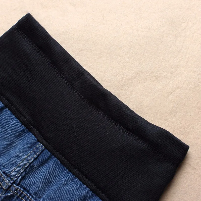 Кружева декоративные для талии, живота, эластичная потертая дырка джинсовые шорты для беременных летняя новая одежда джинсы для беременных женщин SH-S108