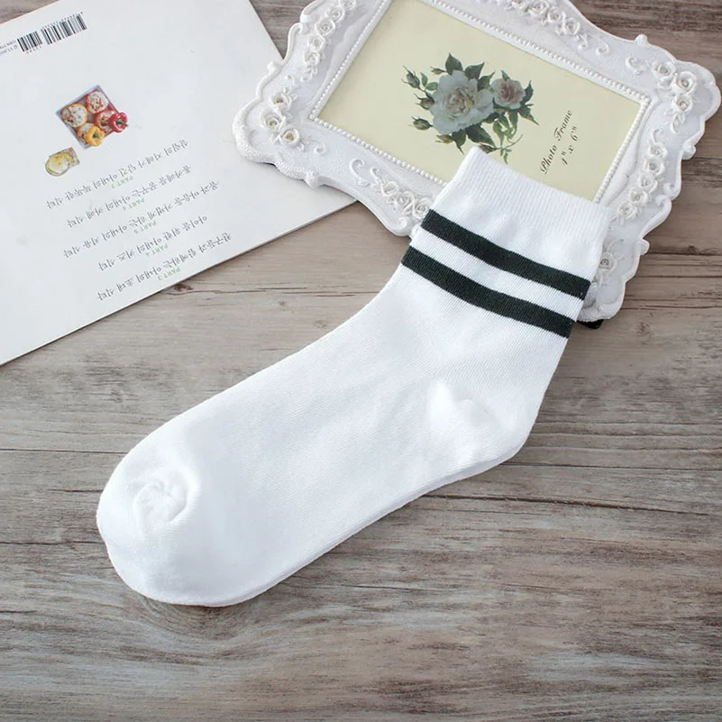 5 пар мужских носков Calcetines Лето Осень Весна носки удобные полосатые хлопковые Компрессионные носки мужские короткие носки - Цвет: E