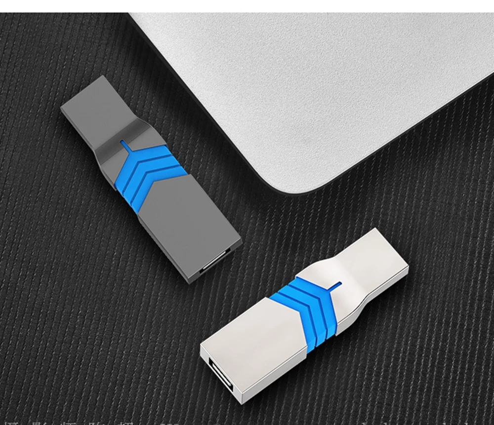 2in1 USB3.0 флеш-накопители, 16/32/64 GB Тип-C USB Диск флеш-накопитель совместим для iPhone iOS Android Тип-C ПК-Серебристый