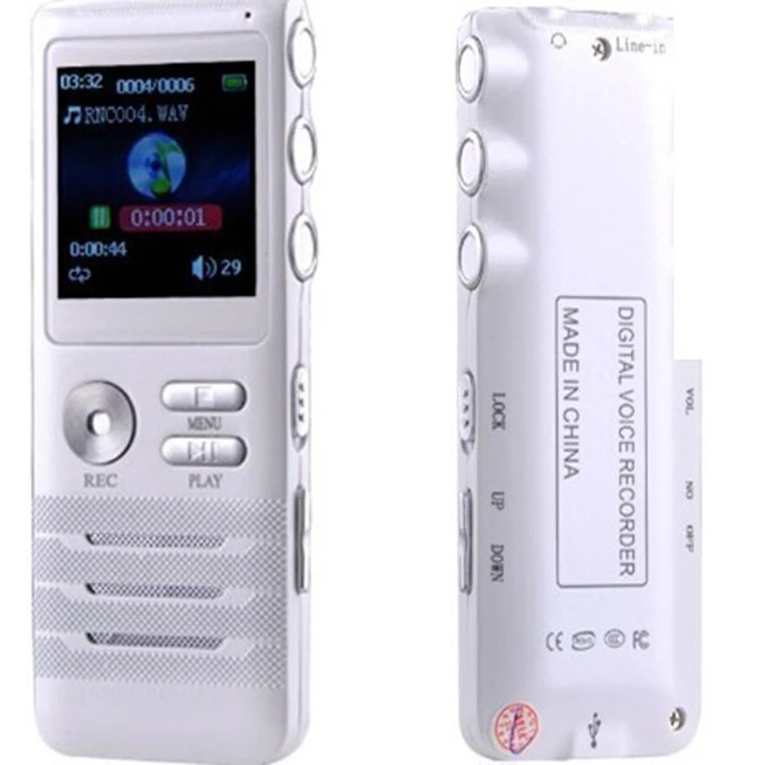 

Dual Core Professional Digital Usb Voice Recorder 8GB 1536kbps Dictaphone Multi-function MP3 Speaker Long Distance Recording