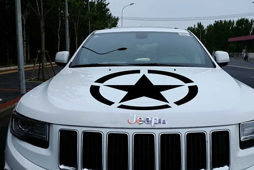 Братья армии США звезда двигателя капот стикеры Наклейка Винил для Jeep Wrangler компасы Патриот Grand Cherokee