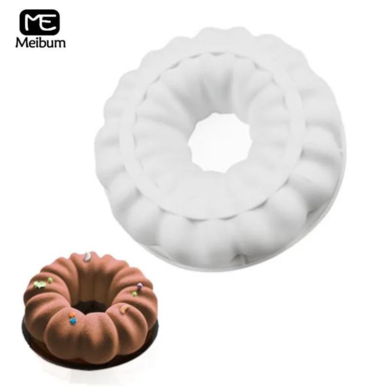 

Meibum Garland Shape Silicone Mold DIY Cake Decorating Mould French Dessert Pan Cheese Mousse Cake Modle Kitchen Baking Tools