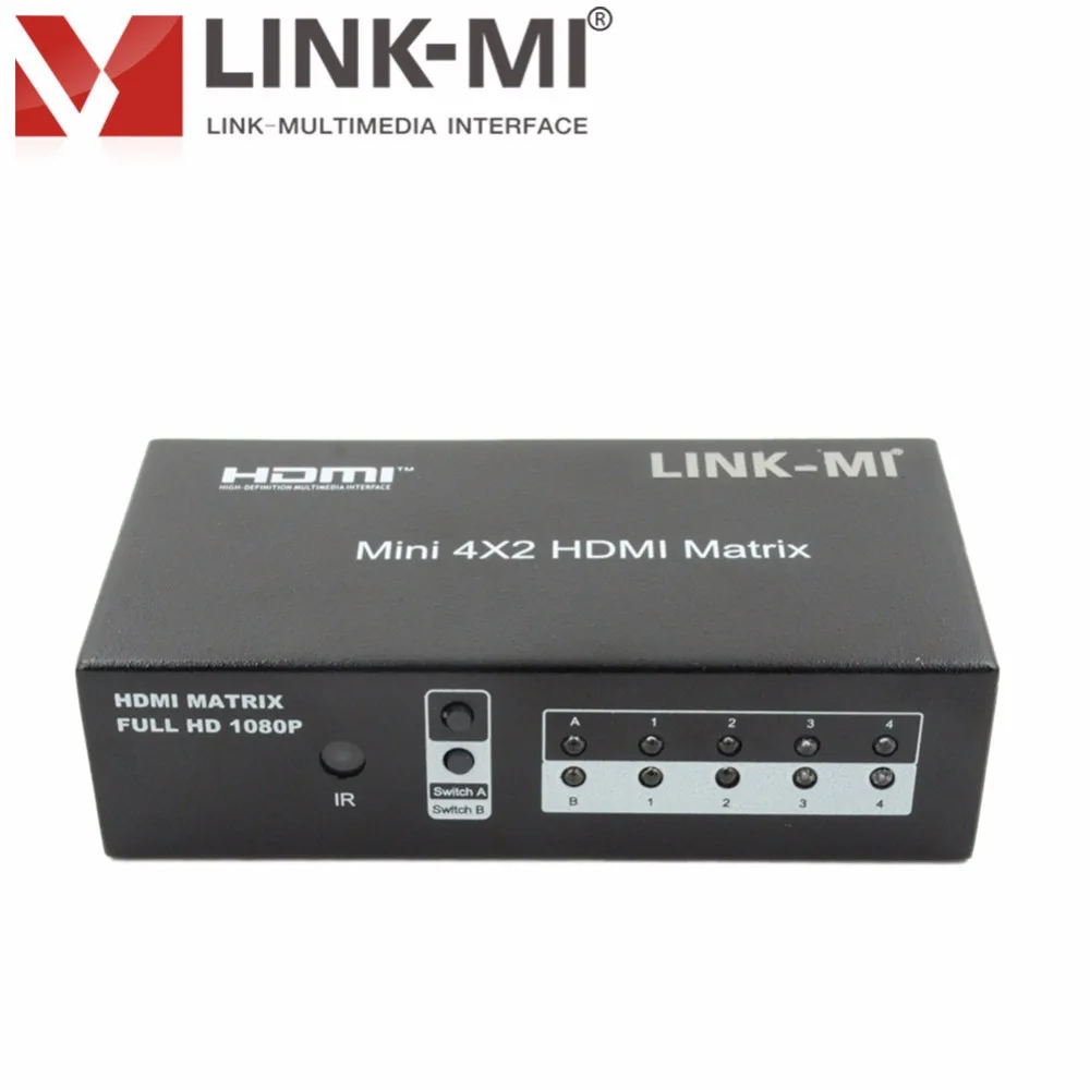 LINK-MI LM-MX03 3D Video 4 HDMI Input 2 HDMI Output 4*2 HDMI Matrix High-definition signal extension LINK-MI LM-MX03 3D Video 4 HDMI Input 2 HDMI Output 4*2 HDMI Matrix High-definition signal extension