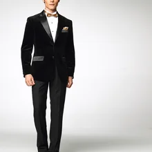 Новое поступление высокое качество максимумом нагрудные Две кнопки Черный 2 шт(JacketPantTie) Мода Для мужчин костюмы костюм Hoome мужской костюм