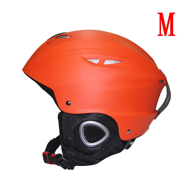 Полупокрытый лыжный шлем цельно-Формованный шлем для сноуборда Мужской Женский шлем для катания на коньках скейтборд лыжный шлем - Цвет: orange M