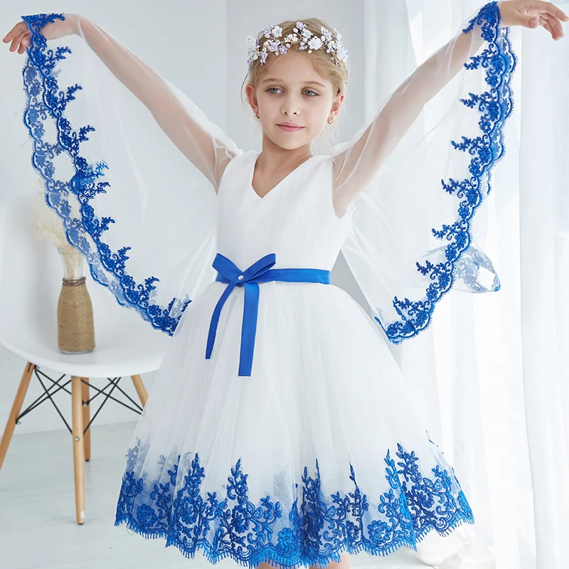 Christmas Holiday Flower Girl Dress Butterfly Princess Children Dresses