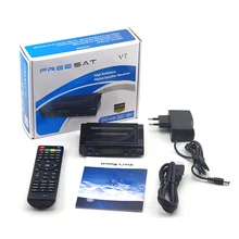 freesat v7 cccam server HD Satellite TV Receiver decoder Full HD 1080P DVB-S2 with PC USB WiFi television receive Free shipping