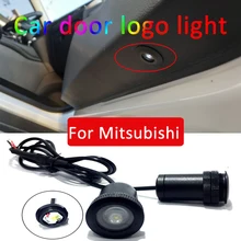 2 шт. светодиодный Автомобильный Дверной светильник для Mitsubishi asx lancer 10 9 X outlander pajero l200 l300 логотип лазерный проектор светильник аксессуары