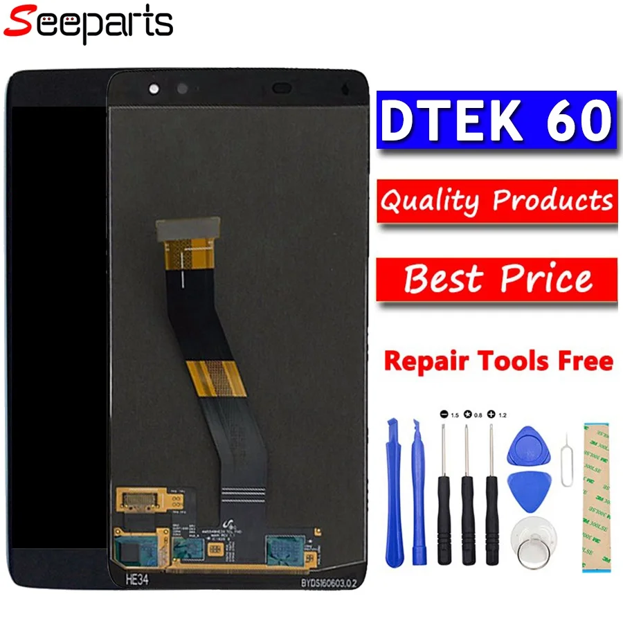 

100% Test 4.5" For Blackberry DTEK 60 LCD Display Touch Screen Digitizer Assembly Replacement For Blackberry DTEK60 LCD Display