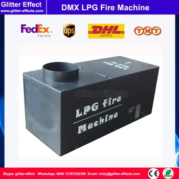 

DMX 512 Rectangle shpae LPG flame projector Stage performance show Special Effect spray fire machine for nigh club