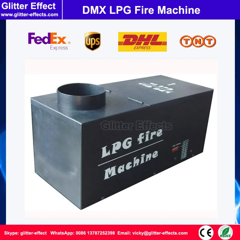 Прямоугольный проектор пламени сжиженного нефтяного газа DMX 512 со спецэффектами