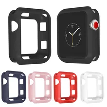 Чехол-бампер для Apple watch, чехол для Apple watch 5, 4, чехол 44 мм, 40 мм, iwatch, чехол 42 мм, 38 мм, серия 3, 2, 1, силиконовый чехол, аксессуары 44