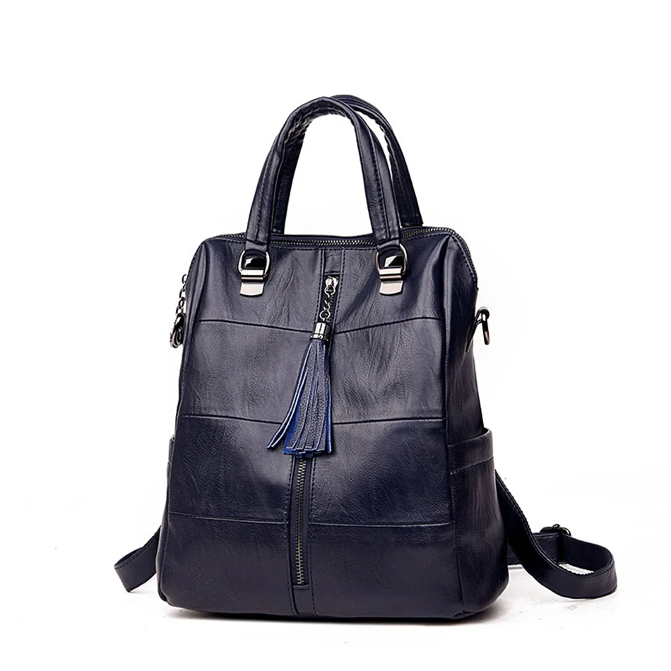 3-в-1 Для женщин кожаные рюкзаки классическая женская сумка Sac a Dos дамы Bagpack Сумки и рюкзаки, школьные сумки для девочек с элегантным дизайном