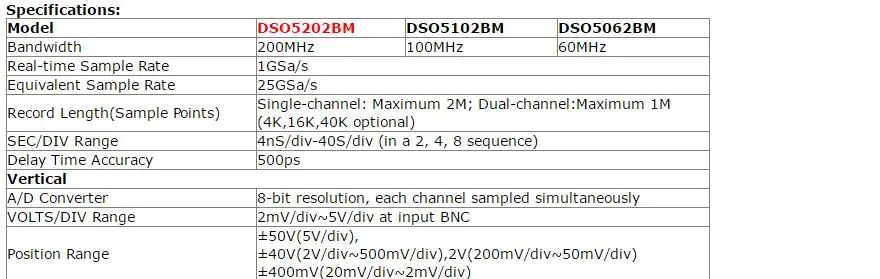 Hantek DSO5202BM цифровой автомобильный Осциллограф USB ЖК-дисплей настольный Osciloscopio 200 МГц 2 канала 1GSa/s логический анализатор