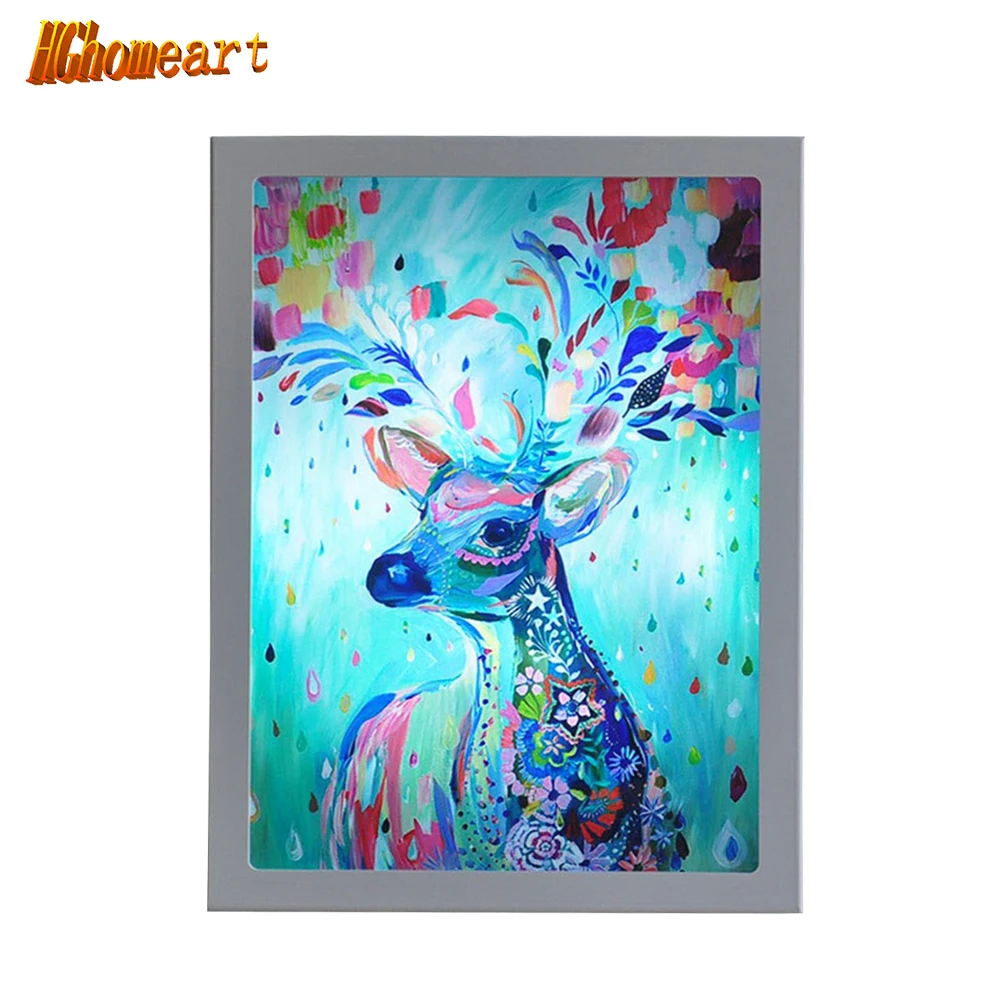 

Hghomeart Modern Decorative Painting Led Wall Lamp Ultra-thin Loft Home Lighting White Border Cartoon Wall Mounted Bedside Lamps