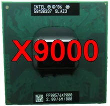 Оригинальный процессор lntel Core X9000, процессор 6M Cache, 2,8 ГГц, 800 МГц FSB, двухъядерный процессор для ноутбука