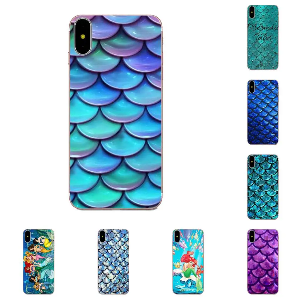 

Mandalas Mermaid Scales Rubber Transparent Shell Phone Case For Huawei Mate 7 8 9 10 20 P8 P9 P10 P20 P30 Lite Plus Pro 2017