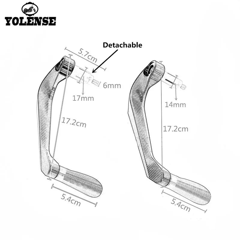 Для поездок на мотоцикле DUCATI Monster 821 695 696 797 1200 1200S 1100 1100S 7/" 22 мм ручки защитный кожух сцепные рычаги гвардии протектор