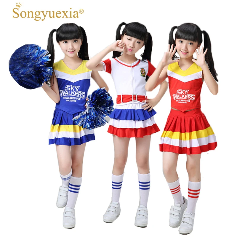 SONGYUEXIA Kids' Cheerleader Clothes Children's Lara Jersey Students