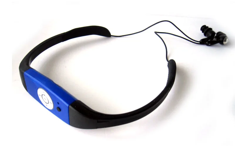 IPX8 водонепроницаемый 8 Гб подводный спорт MP3 музыкальный плеер шейным стерео аудио наушники с FM для дайвинга плавательный бассейн MV28