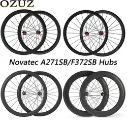 OZUZ Novatec A271SB/F372SB ступицы колеса для дорожного велосипеда 38 мм 50 мм 88 мм V тормозная карбоновая колесная набор трубчатая клинчерная покрышка 23