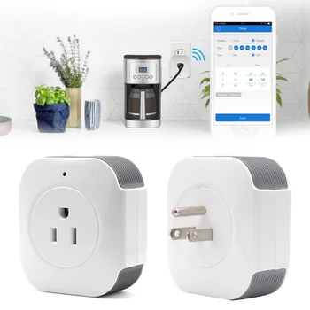 

Sonoff S30 Wifi Smart Socket US Power Plug Remote Control Timer Automation Module Wall Work with Google Home Alexa 10A 90-250V