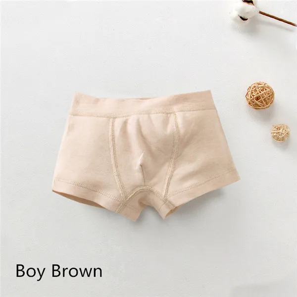 Soft Organic Cotton Children's Teenager Underwear Colored Boys Shorts