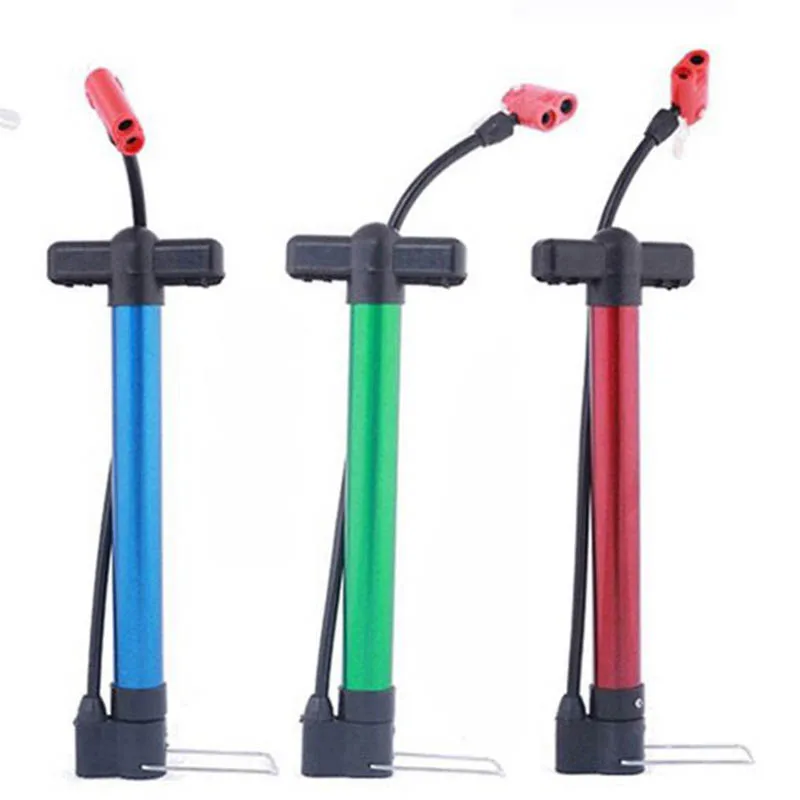 Portable Mini Bike Hand Pump High Pressure Gauge Durable Cycling