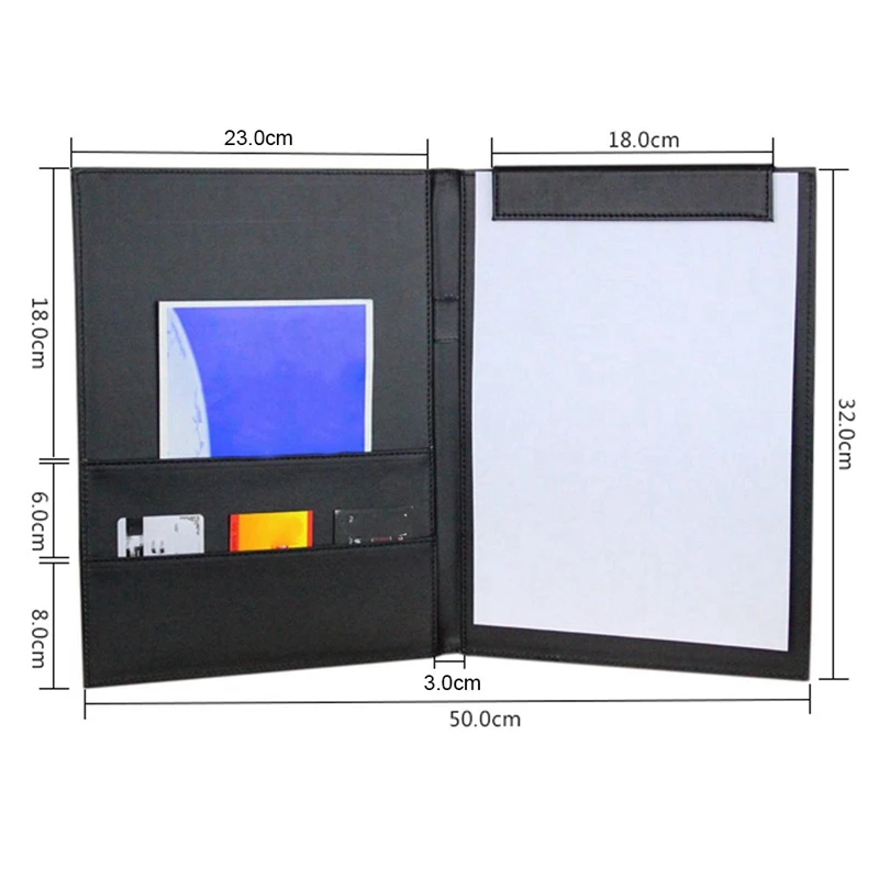 Из искусственной кожи А4 блокнот для письма бизнес-блокнот клип-доски Конференц-зал Документ Организатор Файл Папки бумага Resume S