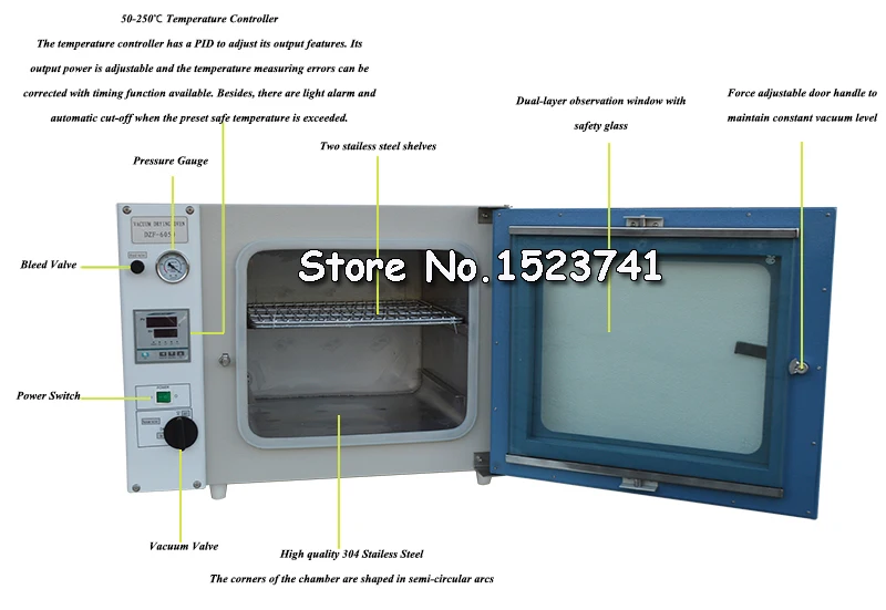 Профессиональное лабораторное оборудование стандартного размера 12x12x11 дюймов 0 9