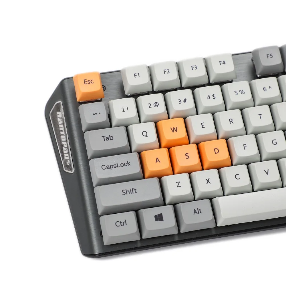 Новое поступление XDA 87 ANSI серый оранжевый смешанный Лотос Keyset Dye-sub Dye Сублимация Keycap для MX механическая клавиатура TKL 61 filco