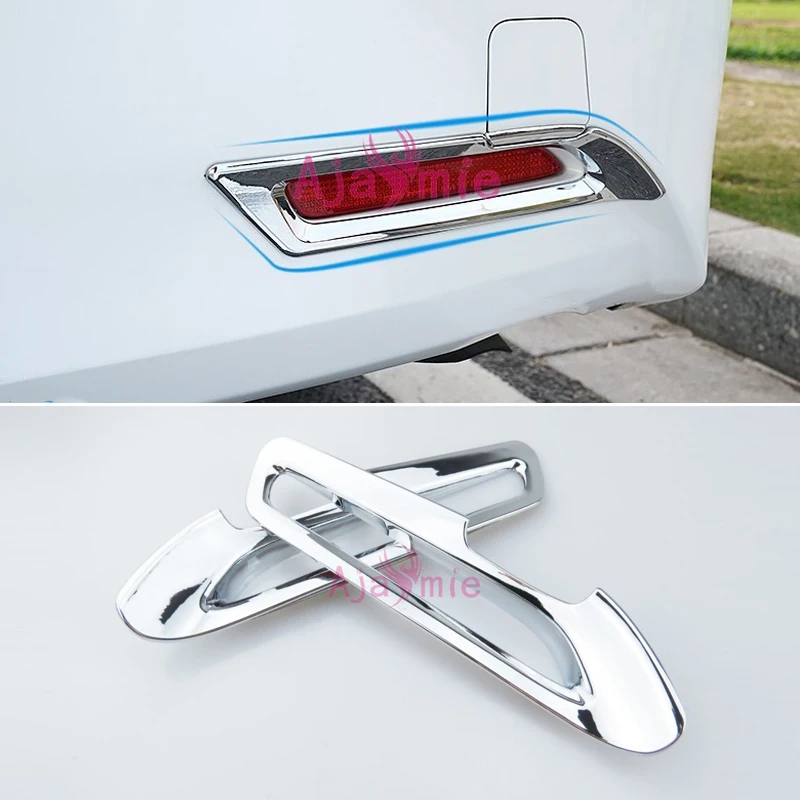 

Chrome Car Styling Front and Rear Fog Lamp Cover Light Overlay Panel For 2016 2017 2018 Toyota Alphard 30 Accessories