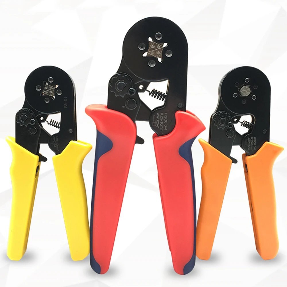 Terminal Crimping Pliers HSC8 6 4A 0.25 6mm AWG23 10 Crimp Plier Tool
