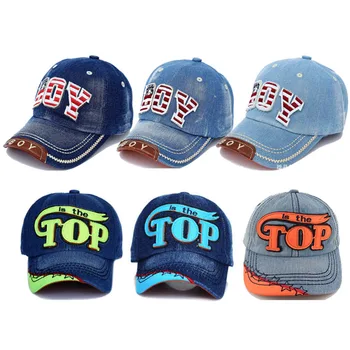 Spring Summer Baby Hat Boys Baseball Cap Kids Children Letter Snapback Caps Boy Jean Denim Cap Sun Hats baby boy baseball cap
