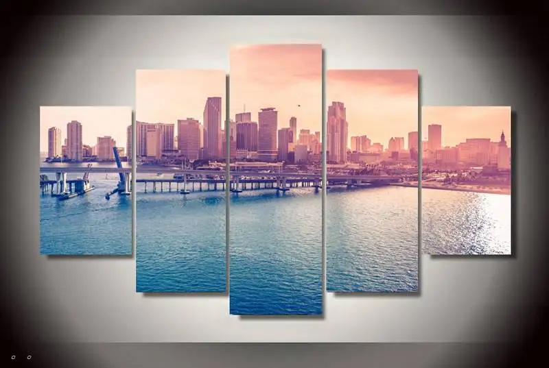 

Hd Printed Miami World Painting Canvas Print Room Decor Print Poster Picture Canvas Free Shipping/90703