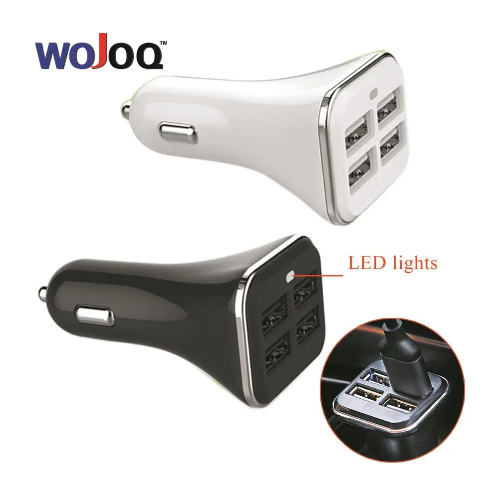 Universal 5V5.2A 4 USB Car Charger Adapter with LED Indicator, Car-Charger for iphone Sumsung Sony HTC LG iPhone