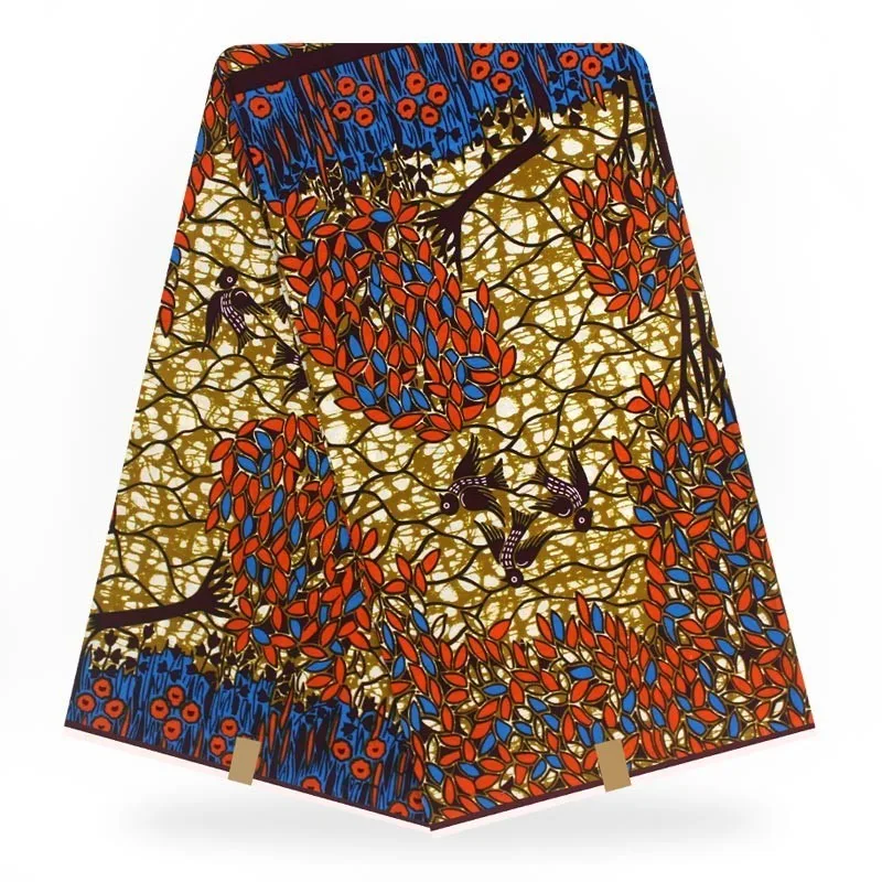 Высококачественная Африканская Хлопковая ткань настоящий воск ASO EBI Африканский горячий настоящий голландский воск для Анкары свадебное платье - Цвет: as picture