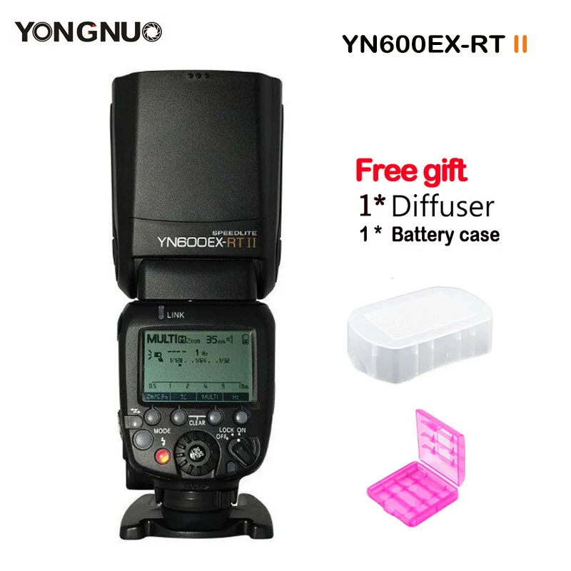 

YONGNUO YN600EX-RT II Flash Speedlite 2.4G Wireless HSS 1/8000s Master TTL Speedlight for Canon DSLR Camera YN-E3-RT as 600EX-RT