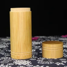 1 шт. Bamboo Чай банок банки для контейнер для хранения Бамбук кухня канистры ручной работы из натурального конфеты злаков коробке LC 110