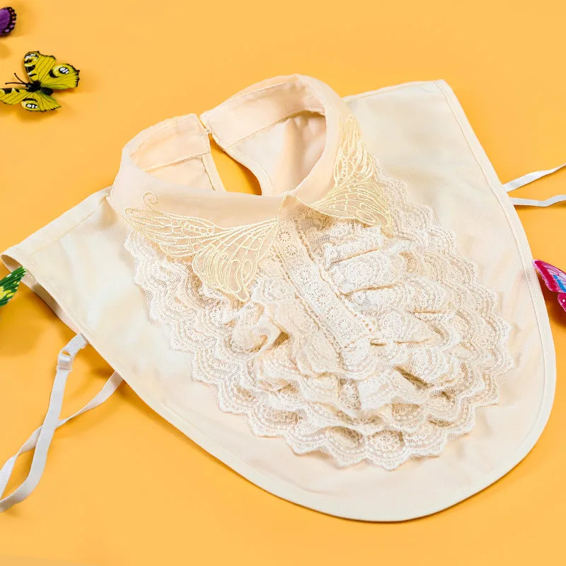 

2017 Summer New Fake Collar Shirt Korean Female Fake Collar Decorative Embroidered Shirt Collar Pair of Fake Wings