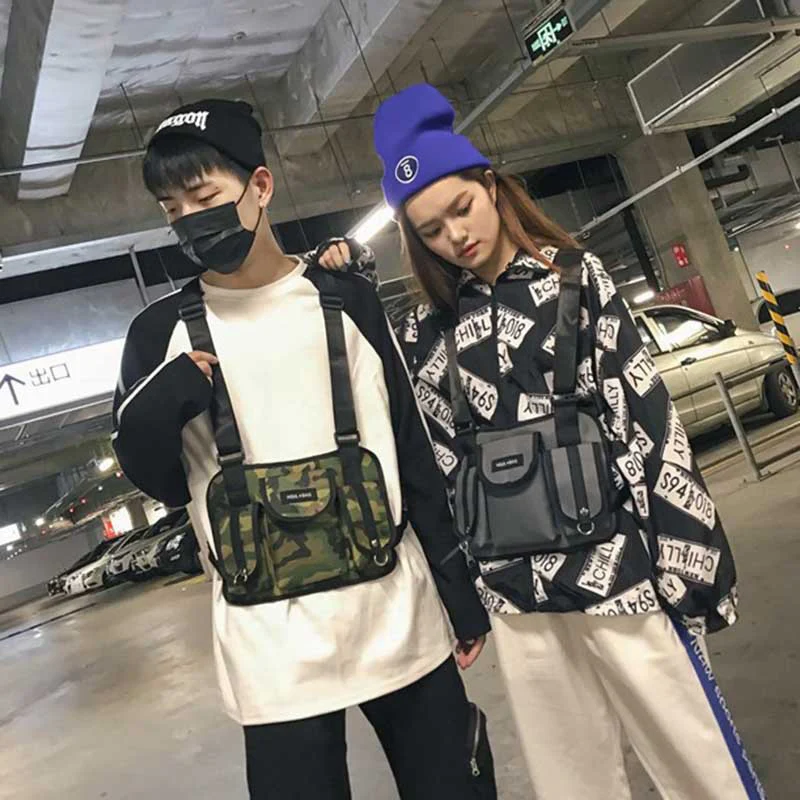 Hot Fashion Women Chest Bags INS Popular Outdoor Sport Waist Crossbody PUBG Female Bolsa Personality Unisex Shoulder Bag SS3498 (18)