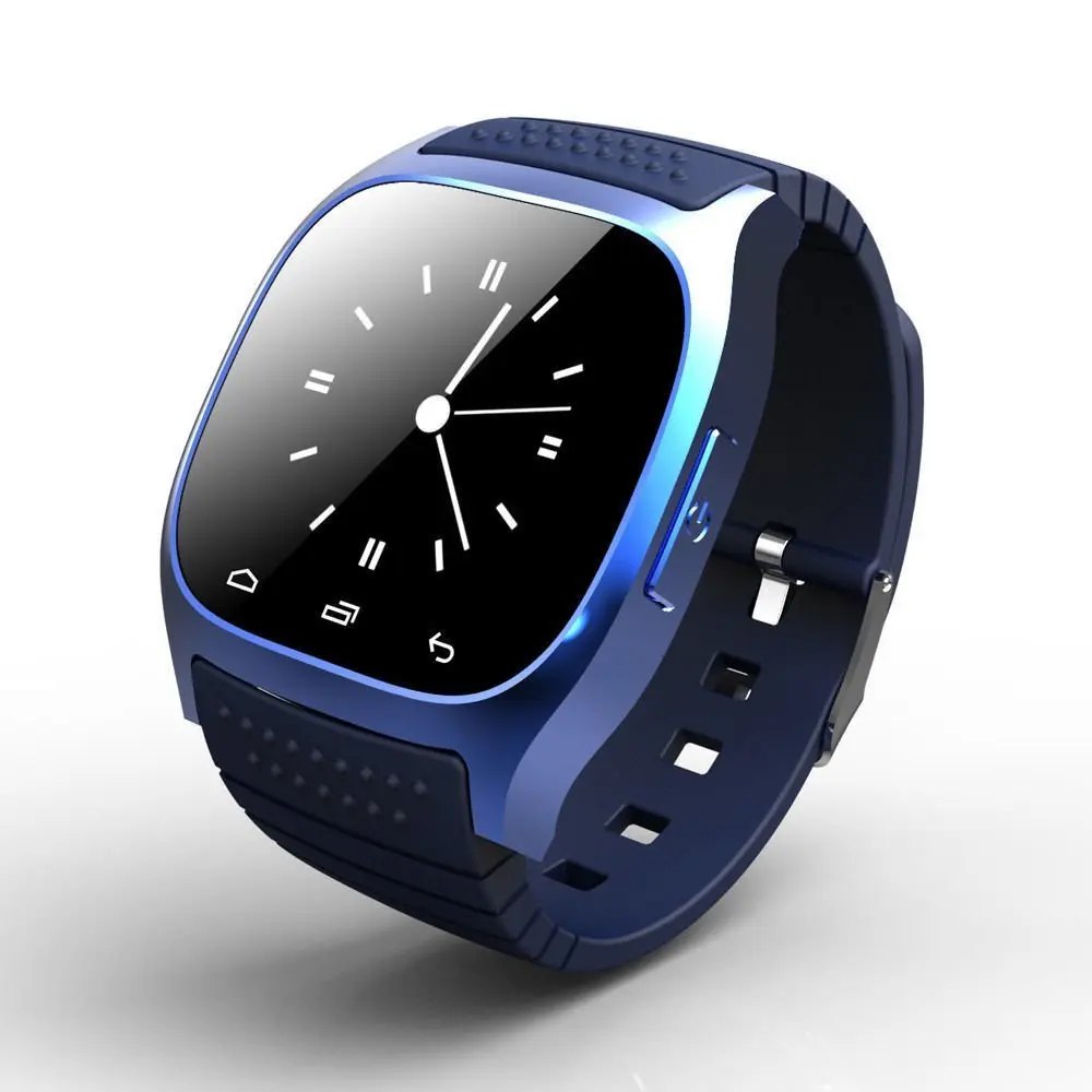 2016 New font b Smartwatch b font M26 Sport Bluetooth Smart Watch With LED Alitmeter Music