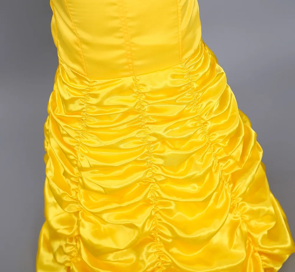 2019 обувь для девочек Belle наряжаться Фэнтези желтый сказочное платье Необычные обувь карнавал Красавица и чудовище костюм принцесс подарок