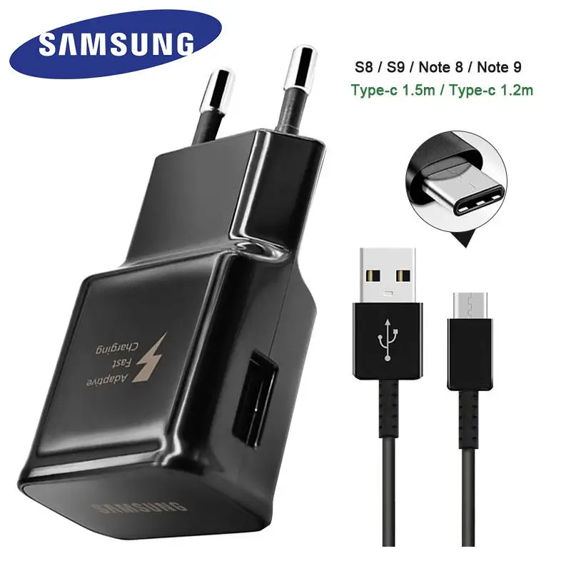 Original SAMSUNG S8 S9 Adaptive Fast Charger for Galaxy S8 S9 Plus Note