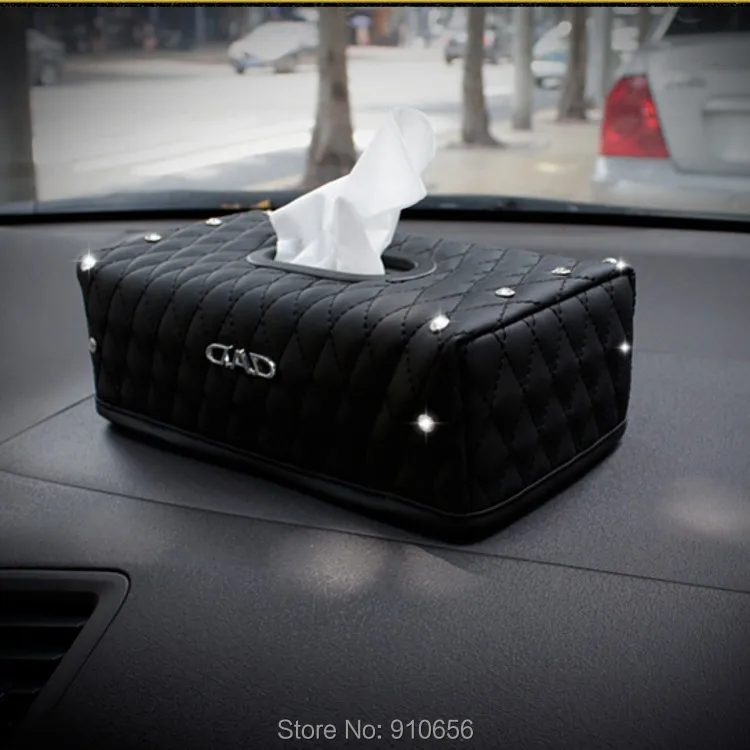 car leather tissue box
