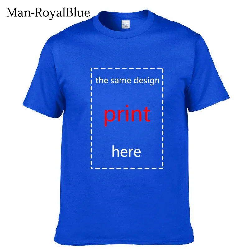 Летняя параноидальная Мужская футболка женская хлопковая футболка с коротким рукавом Забавные футболки с принтом - Цвет: Men-RoyalBlue