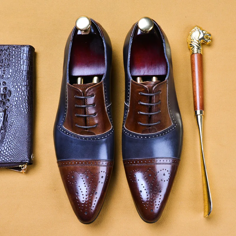 Men Dress Shoes Genuine Cow Leather Brogue Wedding Shoes Mens Casual Fats Shoes Black Burgundy Oxford Shoes For Men Spring Men Dress Shoes Genuine Cow Leather Brogue Wedding Shoes Mens Casual Fats Shoes Black Burgundy Oxford Shoes For Men Spring