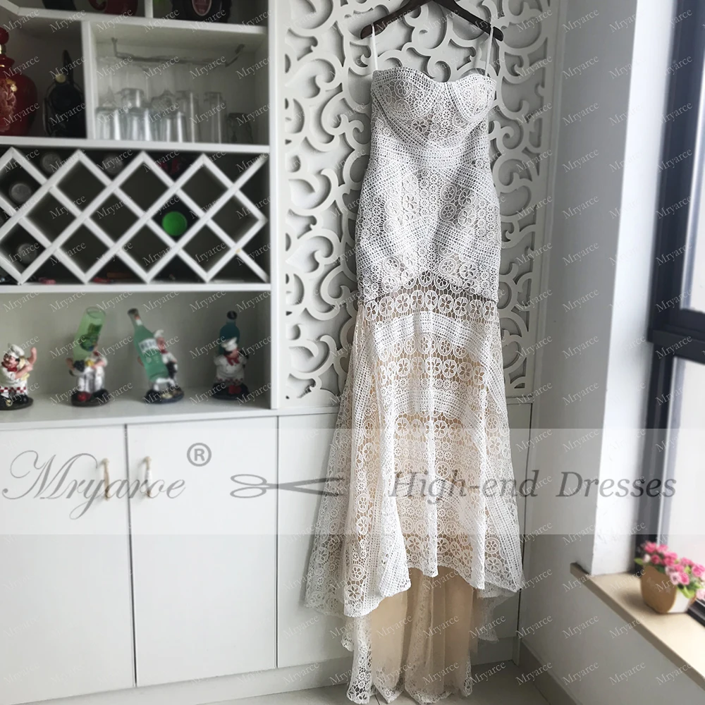 Mryarce роскошное эксклюзивное кружевное свадебное платье Русалочки без бретелек очаровательное Бохо свадебное шикарное свадебное платье