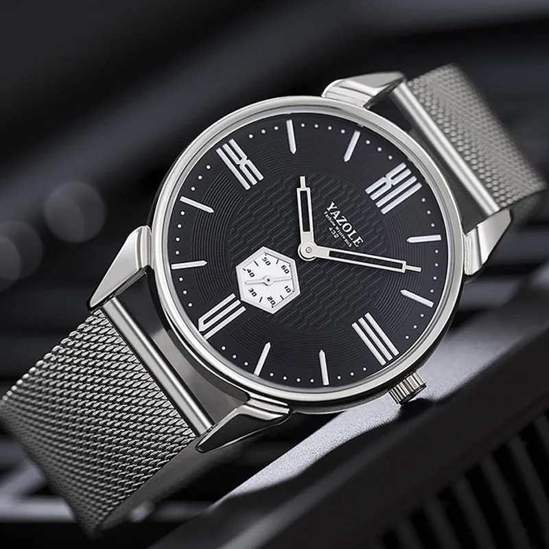 

YAZOLE 2019 New Watch Men Top Brand Luxury Stainless Steel Wrist Watches For Men Male Clock Quartz Wristwatch Relogio Masculino